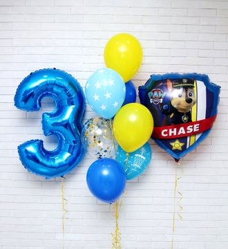 Набор шаров "Чейз поздравляет с днём рождения"