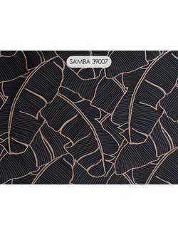 Samba, вискозная портьера с тропической темой узора