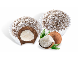 Пирожные «Шароцветики» с начинкой со вкусом кокоса