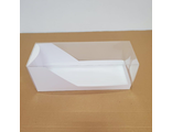 Коробка для рулета прозрачная, цвет белый 30х11х11