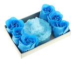 Набор подарочный &quot;Фея&quot;: мыльные лепестки (набор 6 шт), мыло сувенирное, цвет синий