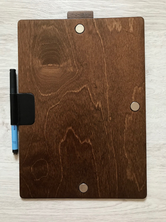 Магнитный планшет - планер Добробук формата А4, цвет орех