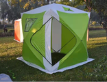 Зимняя палатка Traveltop (куб) 180*180*h195 см (цвет ЗЕЛЕНЫЙ) арт. 1618