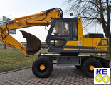 Стекло двери верхнее заднее закаленное JCB JS220