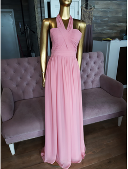 Розовое вечернее платье в греческом стиле "Афина" прокат уфа