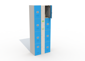 Блоки шкафов-локеров серии «LDL 08N» Блоки из восьми шкафов - локеров для коллективного использования