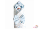 Конверт-одеяло и комбинезон демисезонные Моя звездочка (голубой)