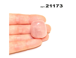 Розовый кварц натуральный (галтовка) арт.21173: 21,4г - 26*24*20мм