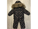 М. 370 Комплект Moncler черный с мордочками (134)