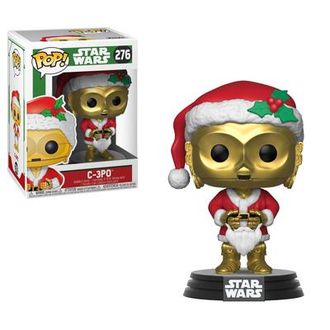 Фигурка Funko POP! Bobble: Star Wars: Holiday: C-3PO as Santa