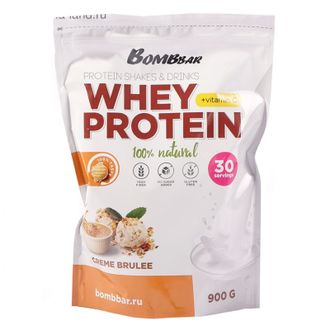 (BombBar) - Whey Protein - (900 гр) - (крем-брюле)
