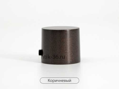 Заглушка (прямая) коричневая, 16 мм