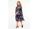 Женская одежда - Вечернее, нарядное платье из шифона  Арт. 1618802 (Цвет мультиколор) Размеры 52-78