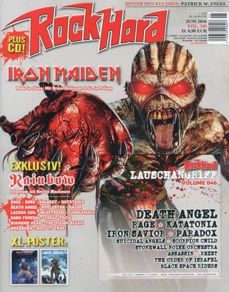 ROCK HARD Magazine June 2016 Iron Maiden Cover ИНОСТРАННЫЕ МУЗЫКАЛЬНЫЕ ЖУРНАЛЫ