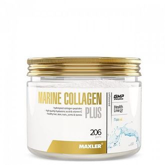 (Maxler) Marine Collagen Plus (Collag/Hyaluron/Vit C) - (206 гр) - (без вкуса)