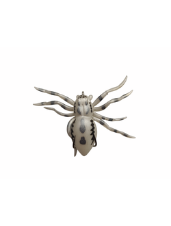 Приманка "паук" оснащенный, вес 6гр, длина тела 5см, цвет белый