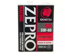 Масло моторное IDEMITSU ZEPRO RACING 5W40 синтетическое 4 л.