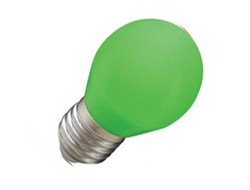 Лампа светодиодная Ecola шар G45 E27 5W Зеленый матов. 77x45 K7CG50ELB