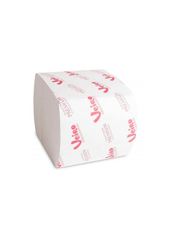 Туалетная бумага листовая Veiro Professional Premium, 2-слойная, белая, 250 листов