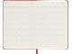 Ежедневник Moleskine 2025, Poсket, красный