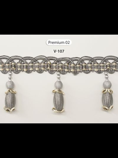 Арт. Premium02. Бахрома с бубенчиками для дизайна штор