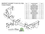ТСУ Leader Plus для Toyota Highlander (2007-2013), T119-FC / T119-F