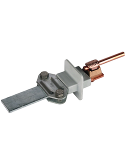 460147 Биметаллическая разделительная клемма с экраном Rd/Fl = 6-10/30 мм Cu-St/tZn