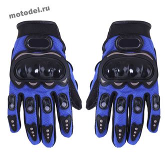 Мото перчатки Pro-Biker, цвет: синий, размеры M, L, XL, XXL
