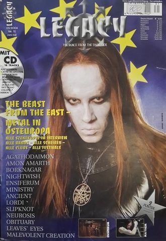 Legacy Magazine Issue 31 Nightwish, Agathodaimon Cover, Немецкие журналы в Москве, Intpressshop
