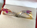Парные кольца Шая и Рейкан (Xayah &amp; Rakan) серебро