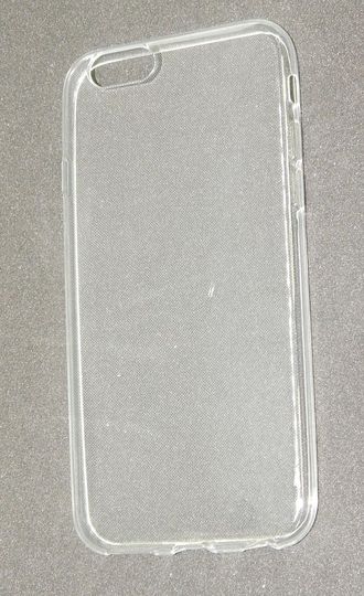 Защитная крышка силиконовая iPhone 6/6S прозрачная