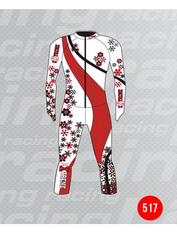 Спусковой комбинезон EXTREME COMPETITION OVERALL SUI красный