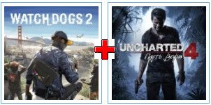 Watch Dogs 2 + UNCHARTED 4: Путь вора (цифр версия PS4 напрокат) RUS