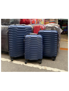 Комплект из 3х чемоданов Корона Самсон abs S,M,L темно-синий