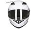Шлем MotoWolf 316 интеграл (мотошлем) с очками, белый