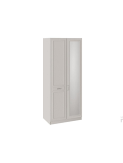 Шкаф для одежды с 1 глухой и 1 зеркальной дверью «Сабрина» 307.07.02