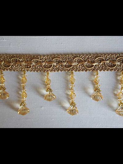 Арт. 535515. Декоративная тесьма со стеклярусом для штор оптом