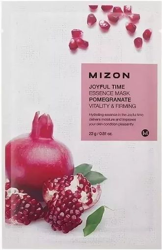 Маска тканевая с экстрактом гранатового сока Joyful Time Essence Mask Pomegranate MIZON
