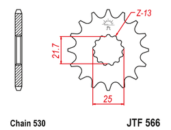 Звезда ведущая JT JTF566.17 (JTF566-17) (F566-17)