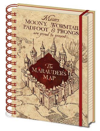 Ежедневник Pyramid: Harry Potter (The Marauders Map) A5 Wiro Notebooks