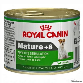 Royal Canin Mature +8 Mousse  Роял Канин Матюр +8,консервы для поддержания жизненных сил собак старше 8 лет, 0,195 кг