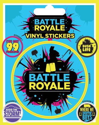 Наклейки Battle Royale (Infographic) Vinyl Sticker Pack 5шт