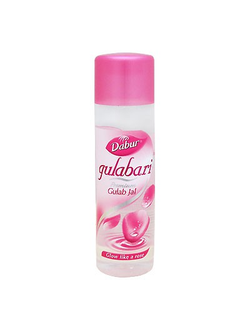 Розовая Вода 240 мл Dabur Гулабари прекрасно подходит для чувствительно кожи, освежая и тонизируя ее.