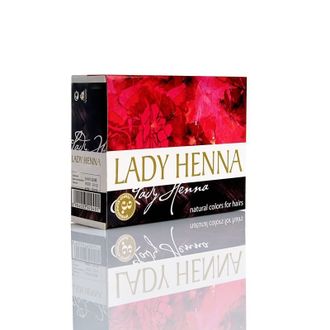 Краска для волос на основе хны Lady Henna «Тёмно-коричневая», 60 гр