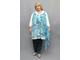 Красивая туника-платье Арт. 1155 (Цвет белый) Размеры 58-84