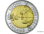 Финляндия. 10 марок 1999 год. Финское председательство в ЕС.