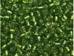 Прозрачный зеленый круглый бисер