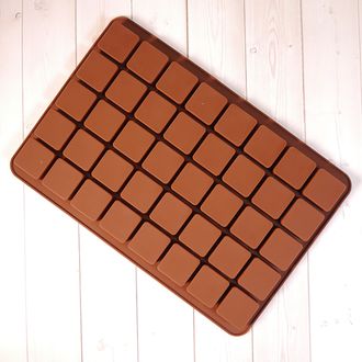 Форма силиконовая для шоколада &quot;Кубики большие&quot; 30*20 см, 40 ячеек