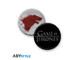 Набор ABYstyle: Game of Thrones: Кружка + Брелок + Значки Stark