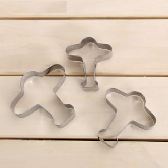 Набор форм для вырезания печенья 7 х 7 см &quot;Самолет&quot;, 3 шт